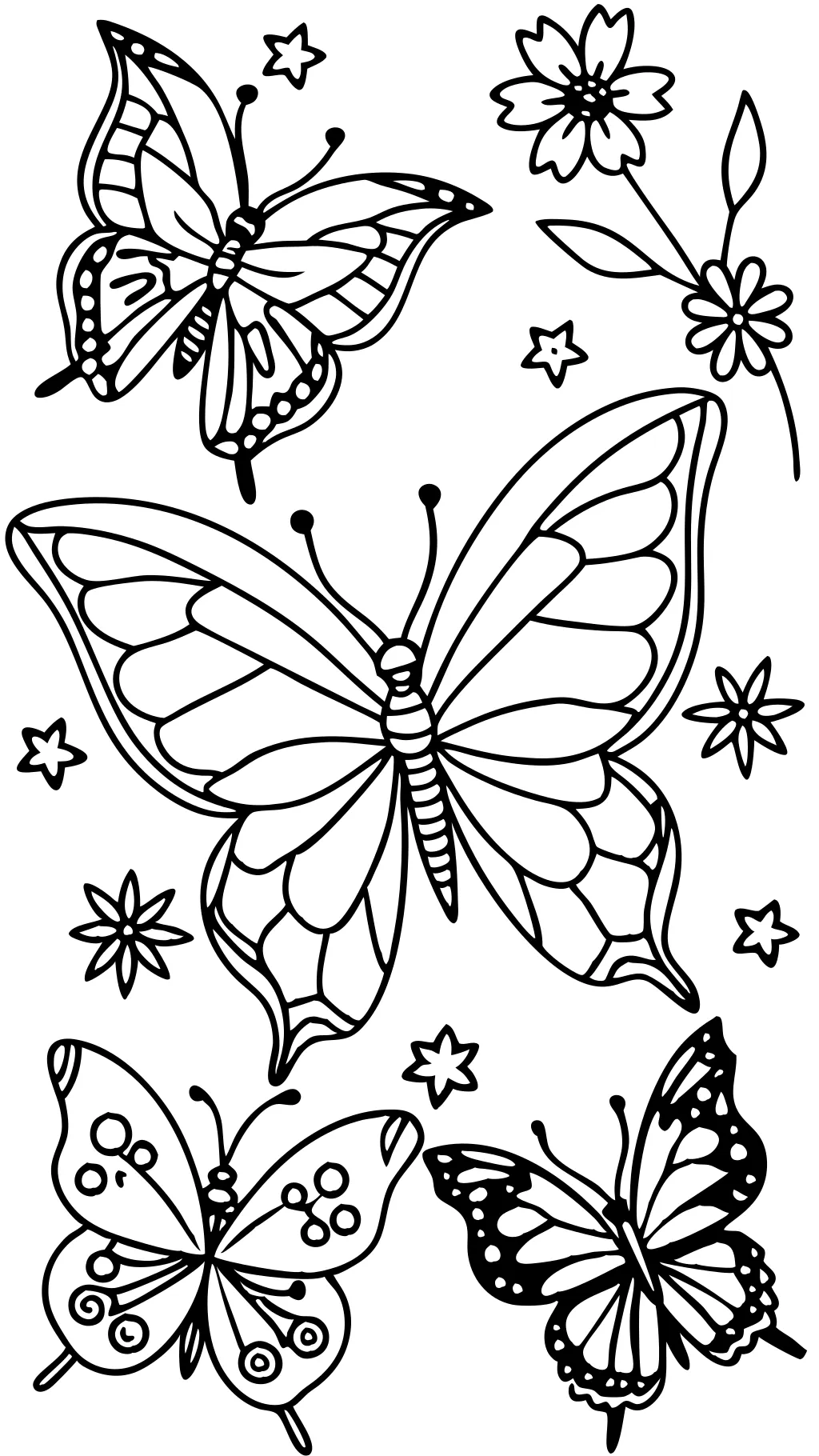 coloriages gratuits papillons